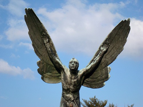 Icarus statue